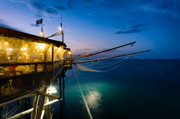 Trabocchi: the tailspin of the giant spiders jetting on the sea - Like a ship sailing away - Trabocchi of Abruzzo - Restaurant