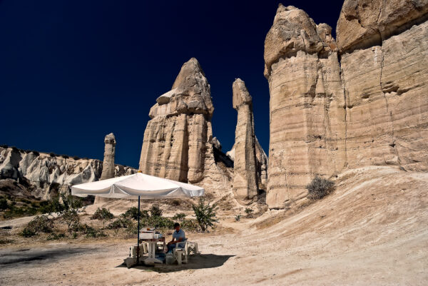 Il venditore nel nel nulla Cappadocia