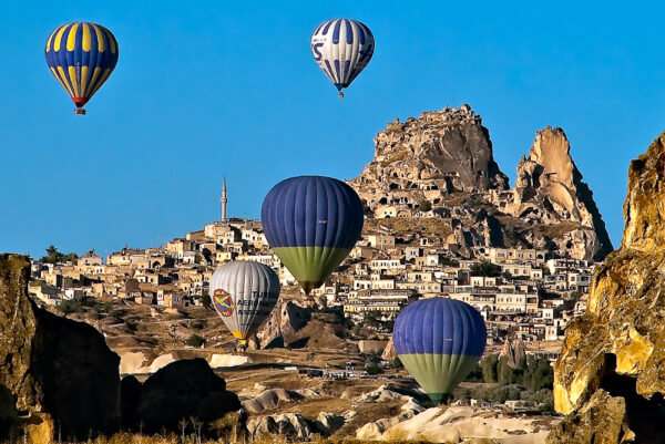Uchisar con mongolfiere Cappadocia